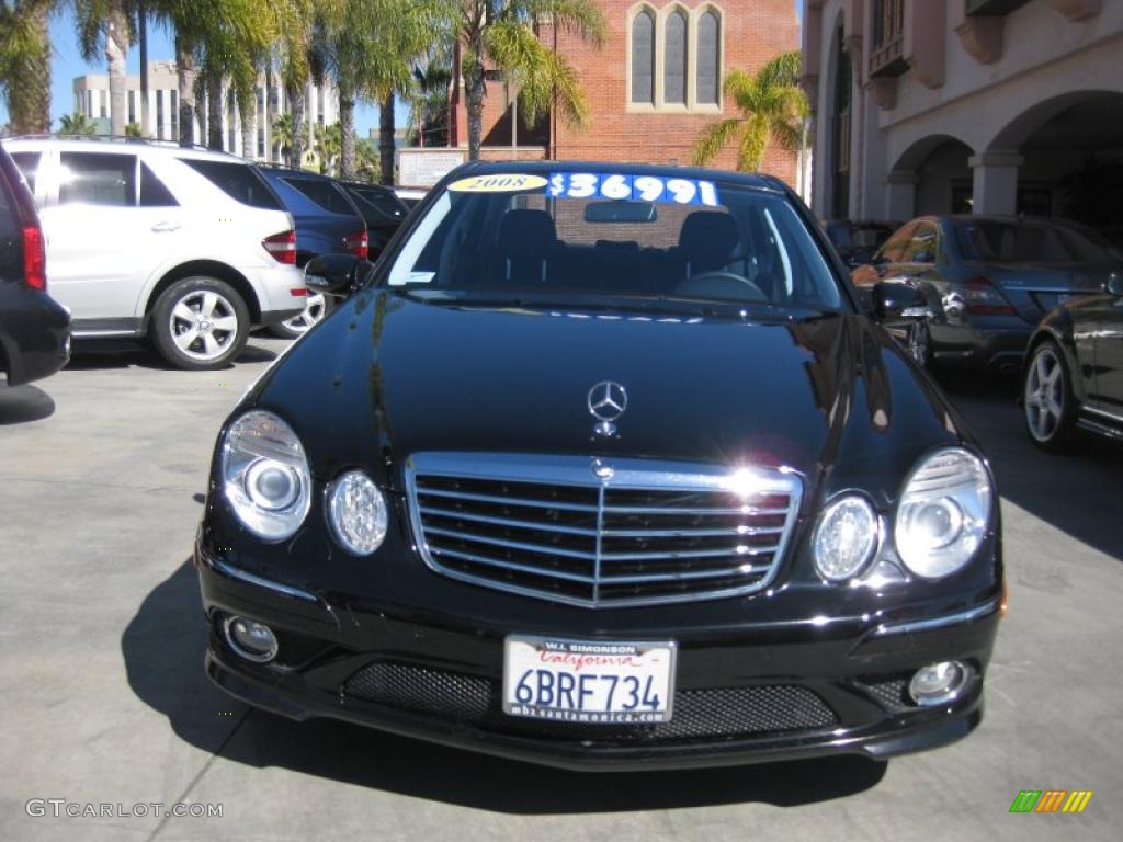 2008 E 550 Sedan - Black / Black photo #6