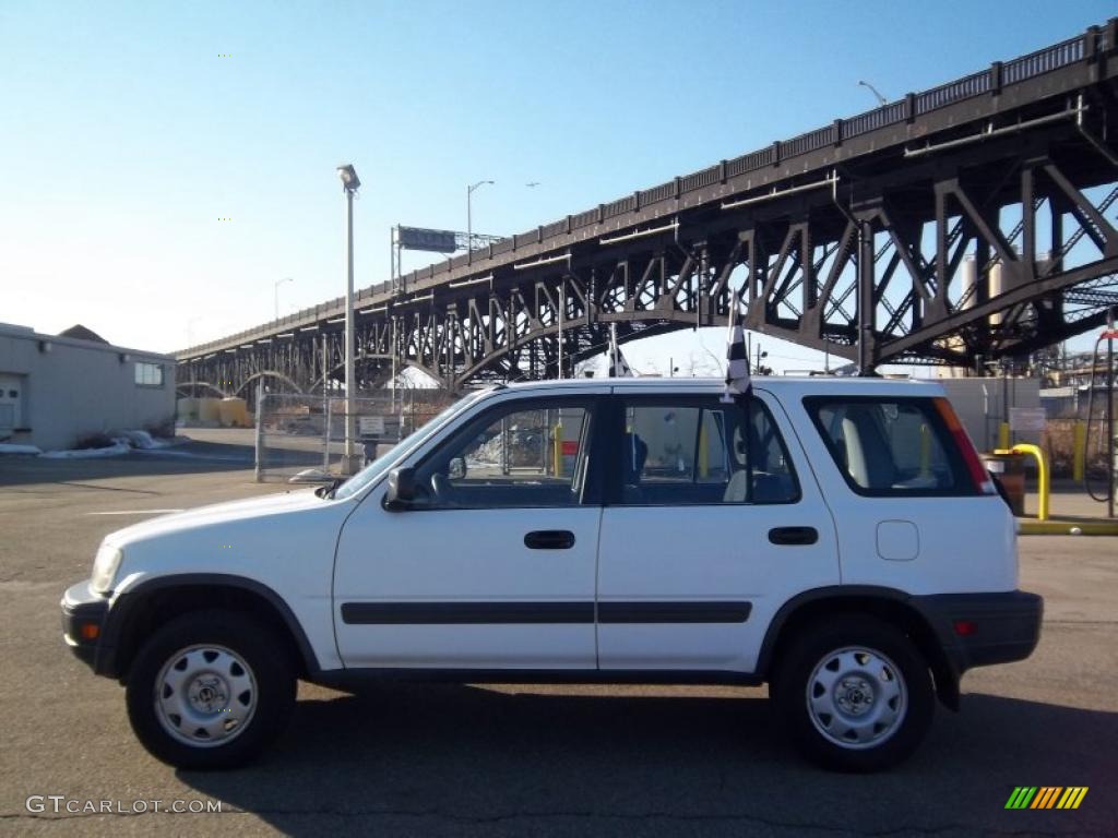 1999 CR-V LX 4WD - Taffeta White / Charcoal photo #2