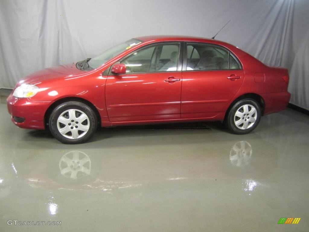 2008 Corolla LE - Barcelona Red / Stone photo #3
