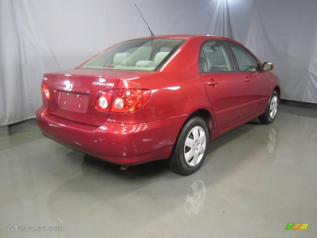 2008 Corolla LE - Barcelona Red / Stone photo #9