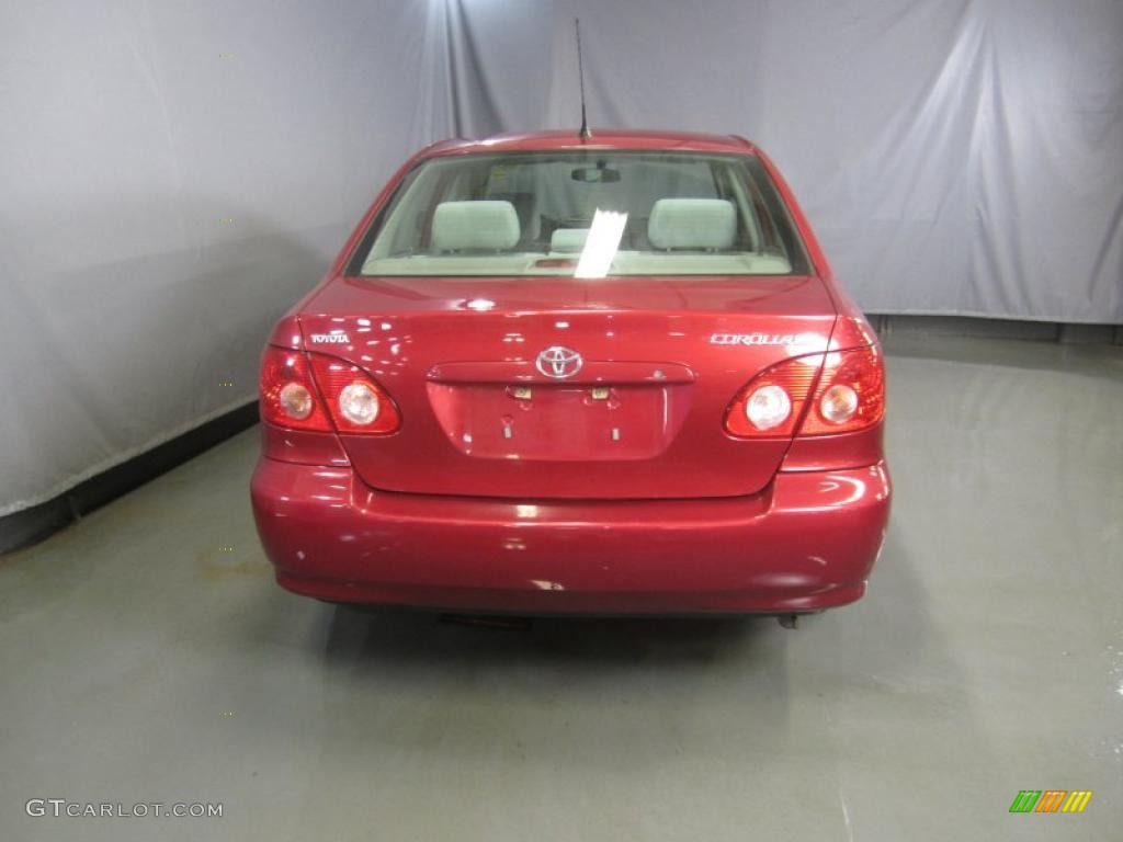 2008 Corolla LE - Barcelona Red / Stone photo #10