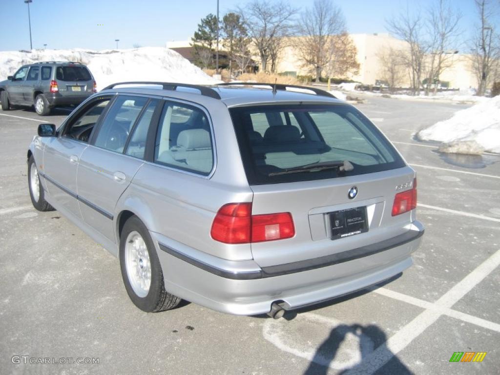 2000 5 Series 528i Wagon - Titanium Silver Metallic / Gray photo #4