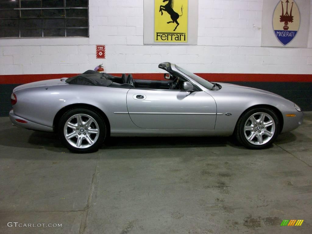 2000 XK XK8 Convertible - Platinum Metallic / Charcoal photo #7