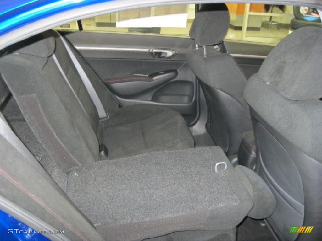 2008 Civic Si Sedan - Fiji Blue Pearl / Black photo #13