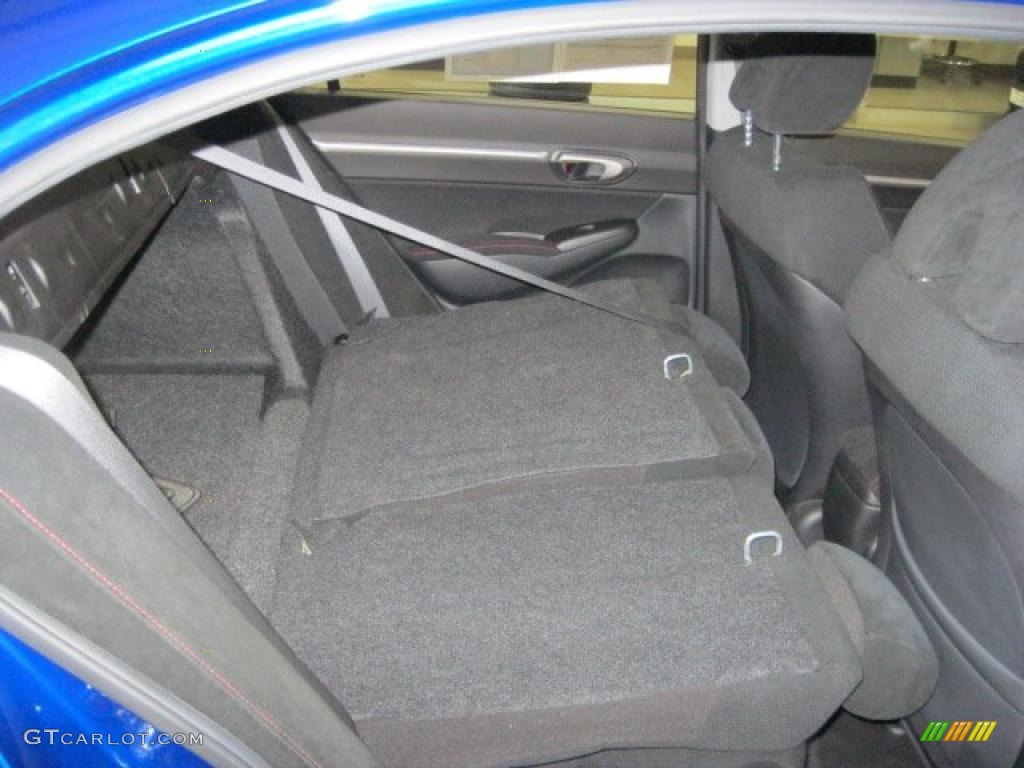 2008 Civic Si Sedan - Fiji Blue Pearl / Black photo #14