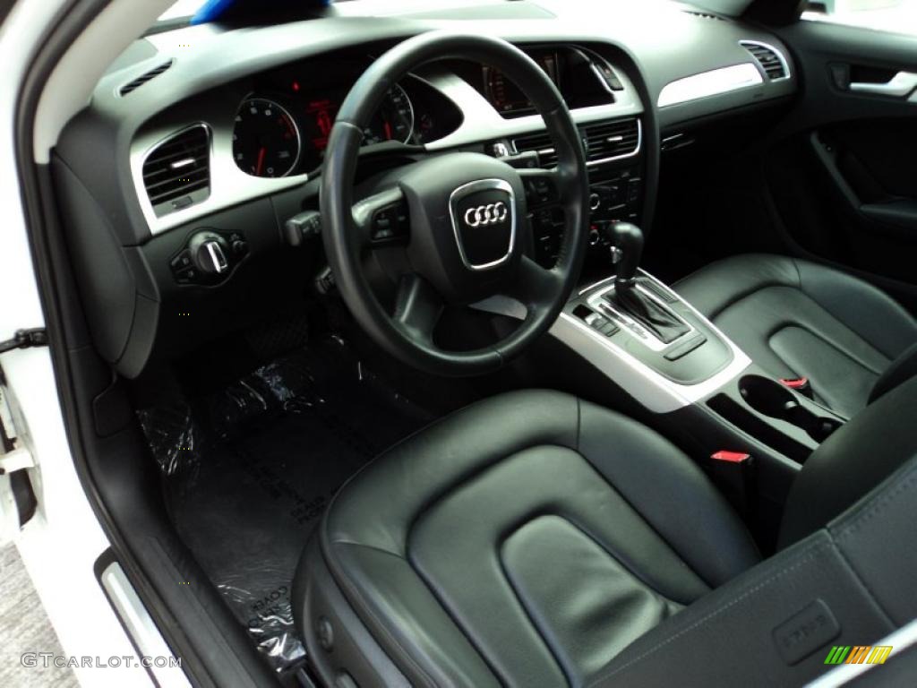 2009 A4 2.0T Premium quattro Sedan - Ibis White / Black photo #16