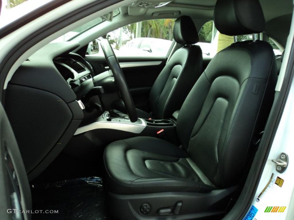 2009 A4 2.0T Premium quattro Sedan - Ibis White / Black photo #18
