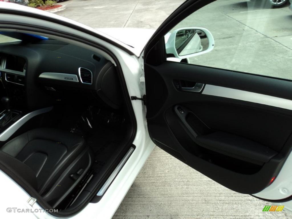2009 A4 2.0T Premium quattro Sedan - Ibis White / Black photo #19