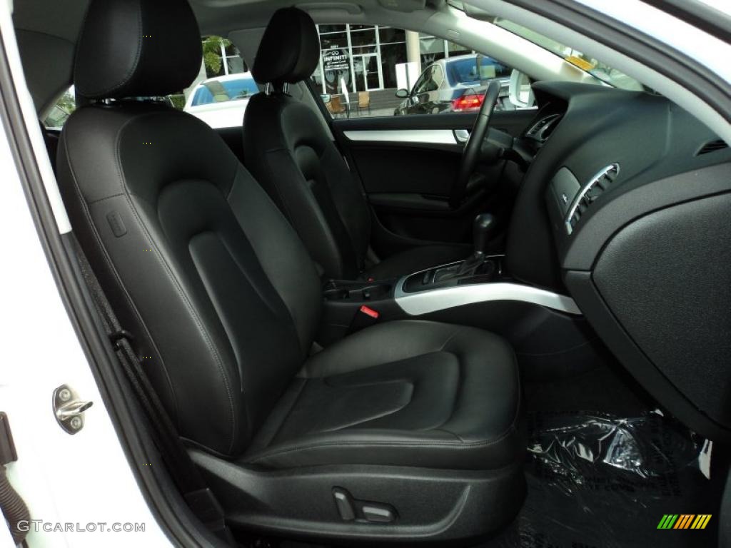2009 A4 2.0T Premium quattro Sedan - Ibis White / Black photo #20