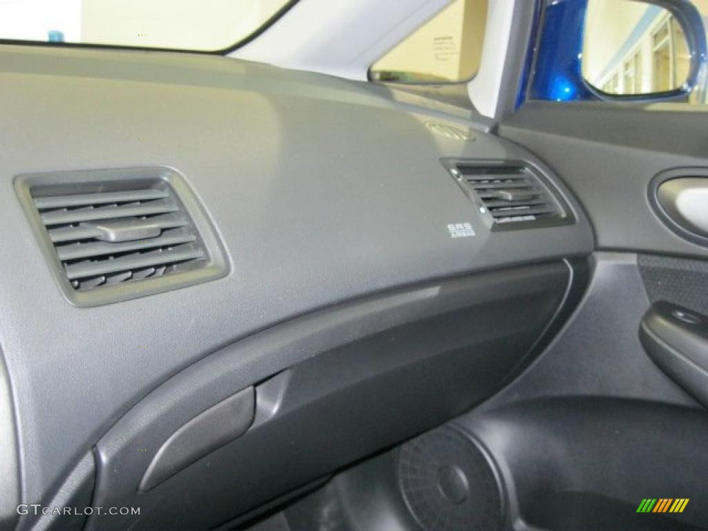 2008 Civic Si Sedan - Fiji Blue Pearl / Black photo #27