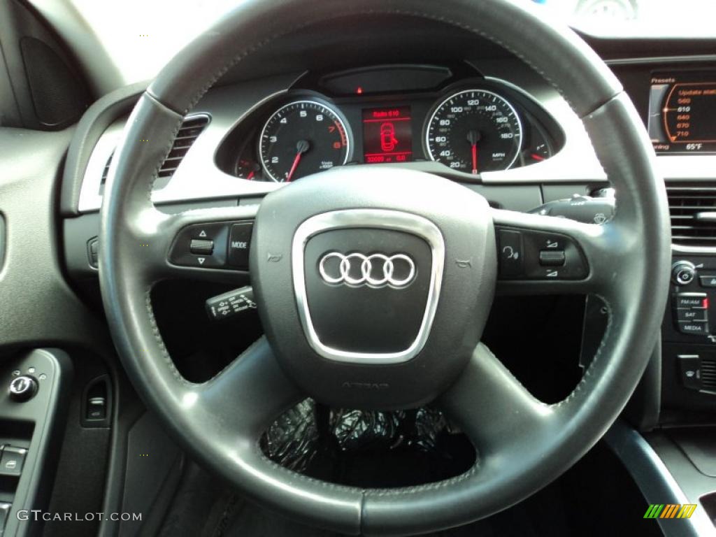 2009 A4 2.0T Premium quattro Sedan - Ibis White / Black photo #24