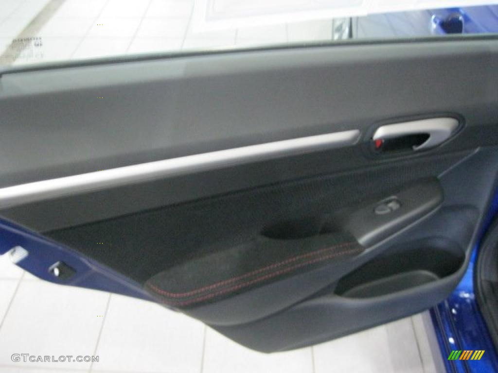 2008 Civic Si Sedan - Fiji Blue Pearl / Black photo #29