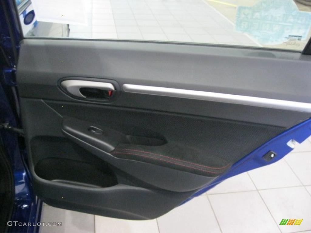 2008 Civic Si Sedan - Fiji Blue Pearl / Black photo #32