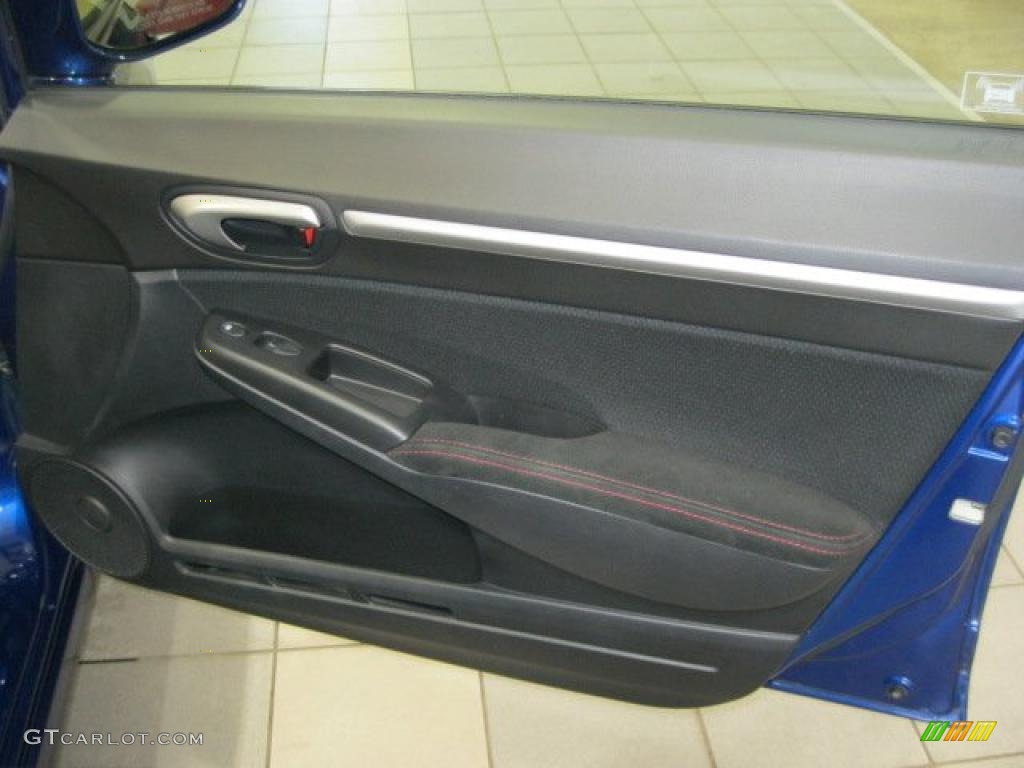 2008 Civic Si Sedan - Fiji Blue Pearl / Black photo #33