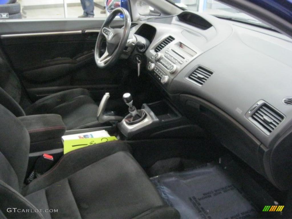 2008 Honda Civic Si Sedan Black Dashboard Photo #45118054