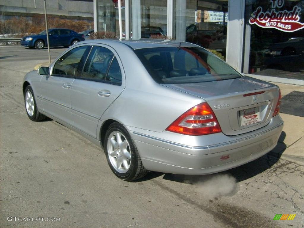 2001 C 240 Sedan - Brilliant Silver Metallic / Charcoal Black photo #3
