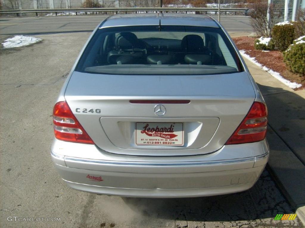 2001 C 240 Sedan - Brilliant Silver Metallic / Charcoal Black photo #4