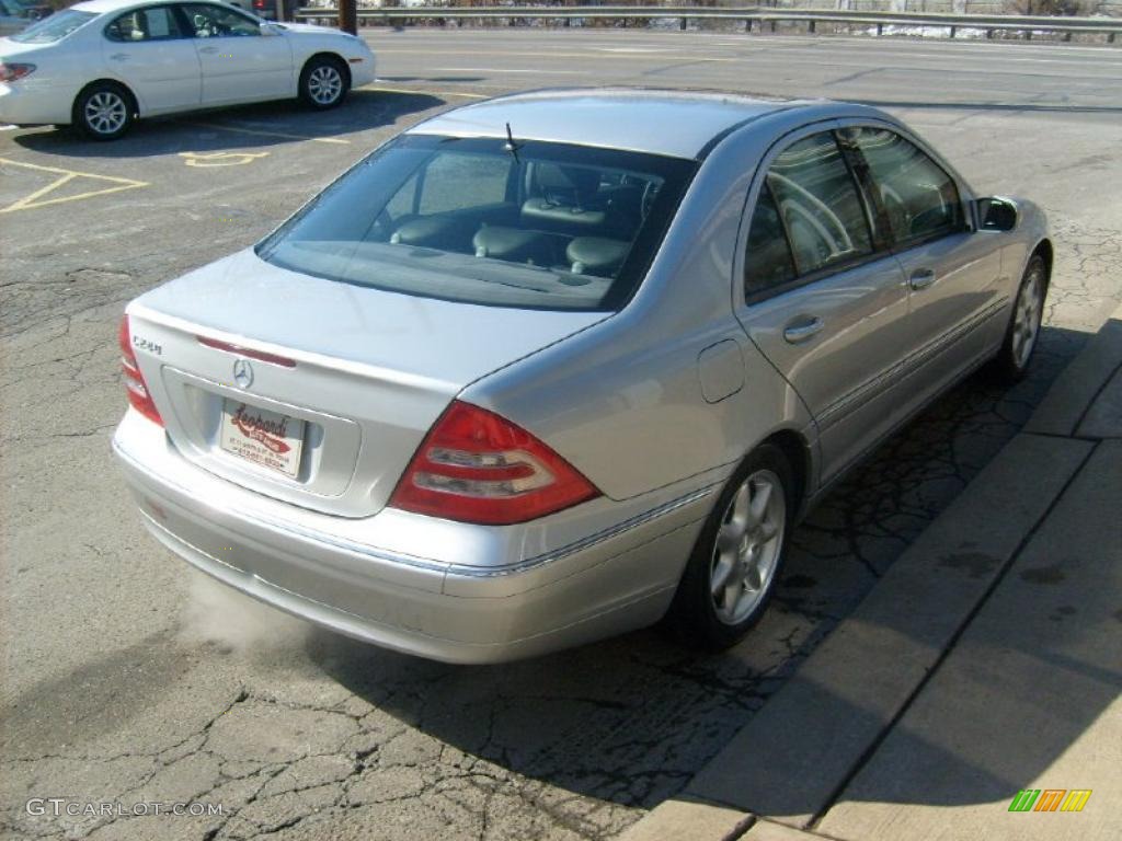 2001 C 240 Sedan - Brilliant Silver Metallic / Charcoal Black photo #5