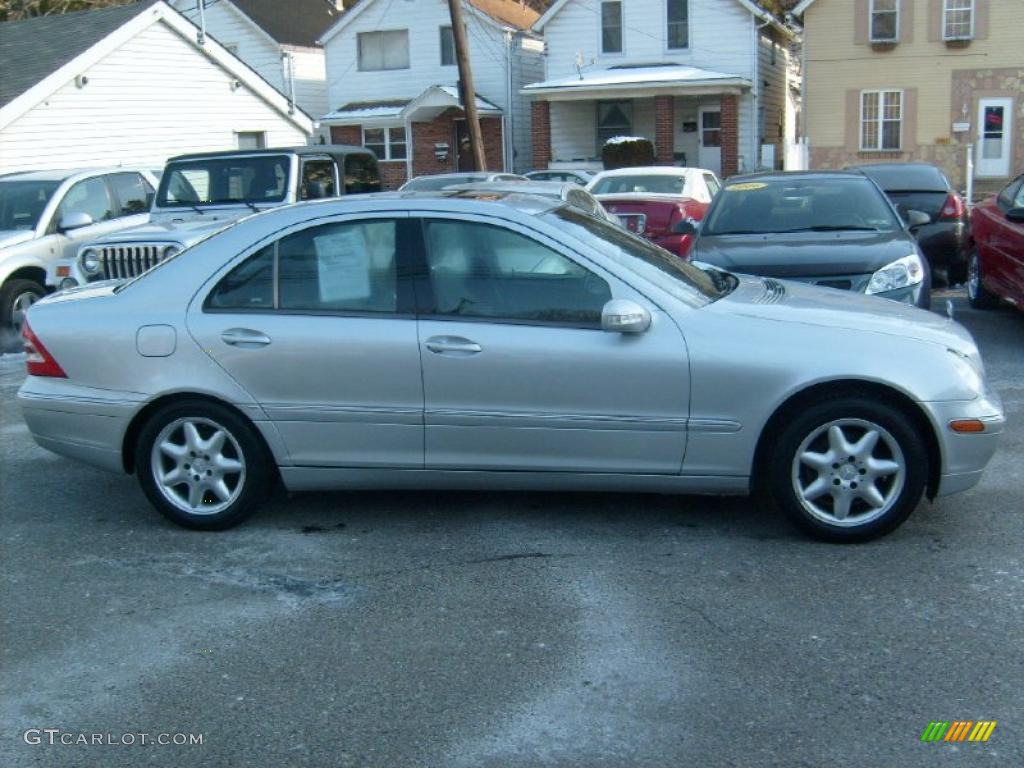 2001 C 240 Sedan - Brilliant Silver Metallic / Charcoal Black photo #6