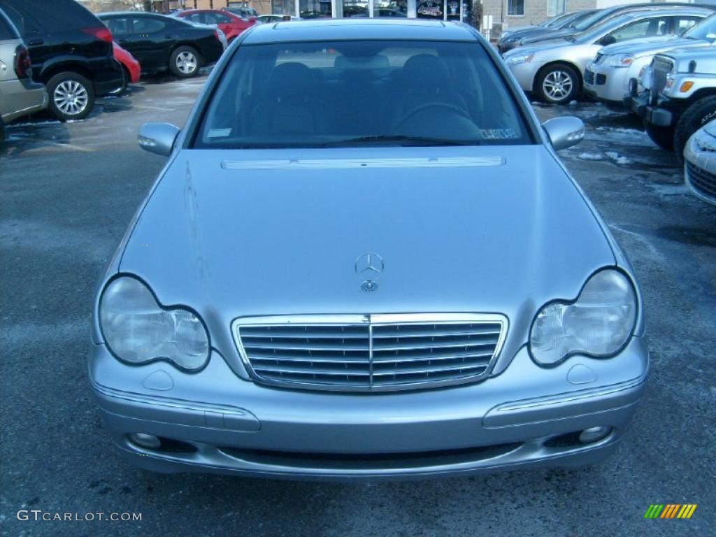 2001 C 240 Sedan - Brilliant Silver Metallic / Charcoal Black photo #8
