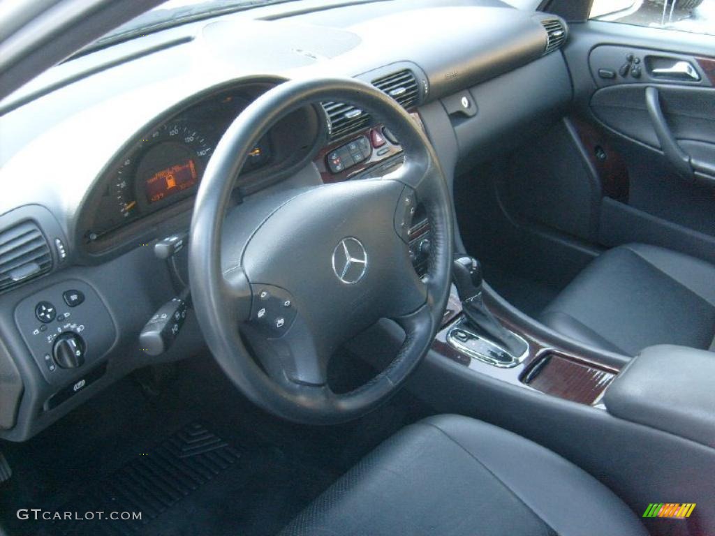 Charcoal Black Interior 2001 Mercedes-Benz C 240 Sedan Photo #45118342