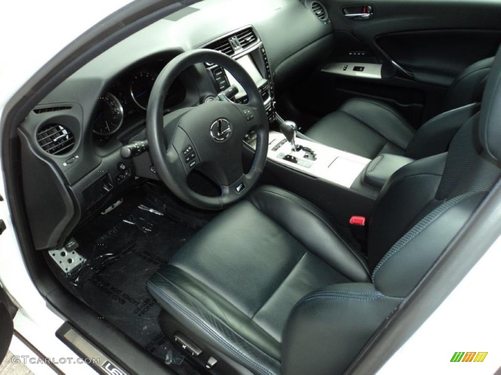 Black Interior 2009 Lexus IS F Photo #45118346