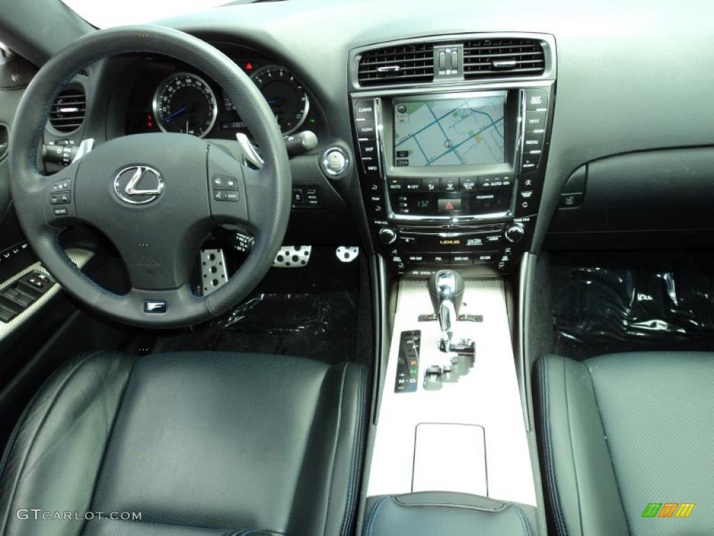 2009 Lexus IS F Black Dashboard Photo #45118538