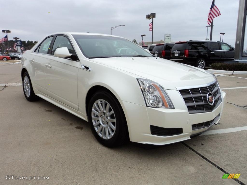 White Diamond Tricoat 2011 Cadillac CTS 3.0 Sedan Exterior Photo #45119010
