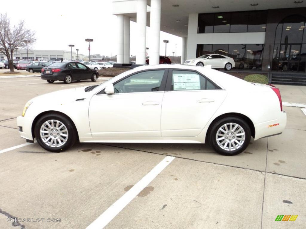 White Diamond Tricoat 2011 Cadillac CTS 3.0 Sedan Exterior Photo #45119026