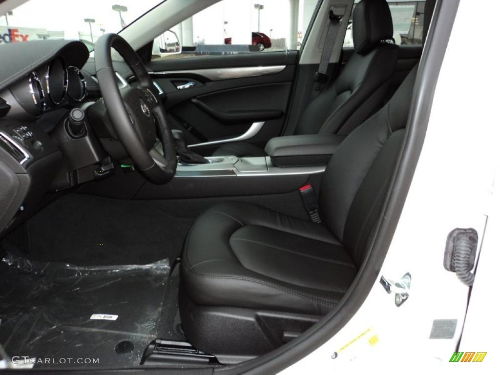 Ebony Interior 2011 Cadillac CTS 3.0 Sedan Photo #45119089