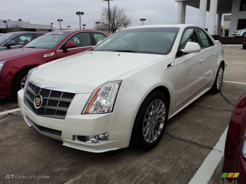 White Diamond Tricoat 2011 Cadillac CTS 3.6 Sedan Exterior Photo #45119134