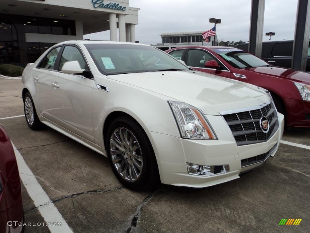 White Diamond Tricoat 2011 Cadillac CTS 3.6 Sedan Exterior Photo #45119150