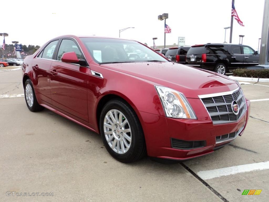 Crystal Red Tintcoat 2011 Cadillac CTS 3.0 Sedan Exterior Photo #45119226