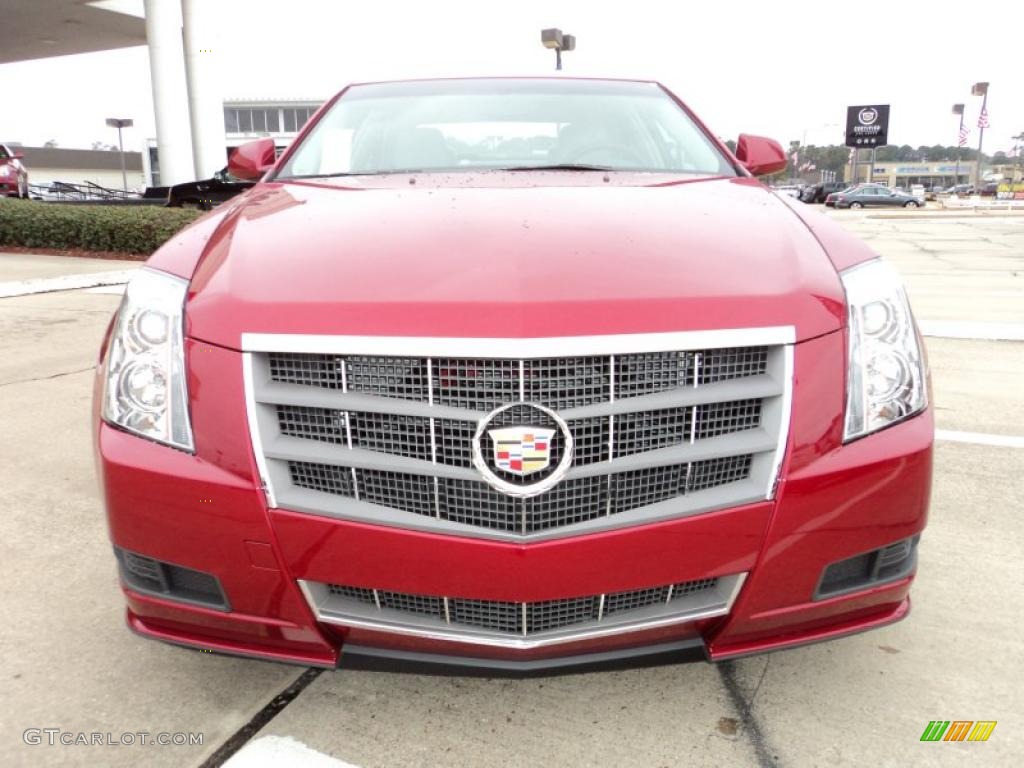 Crystal Red Tintcoat 2011 Cadillac CTS 3.0 Sedan Exterior Photo #45119270