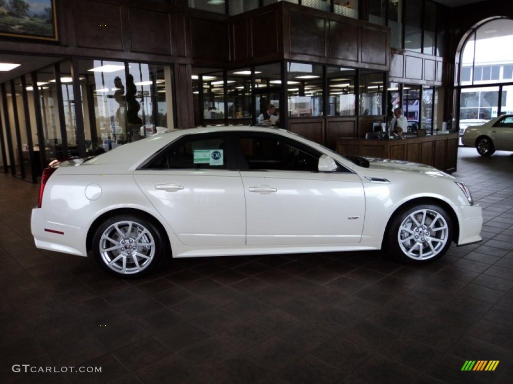 White Diamond Tricoat 2011 Cadillac CTS -V Sedan Exterior Photo #45119510