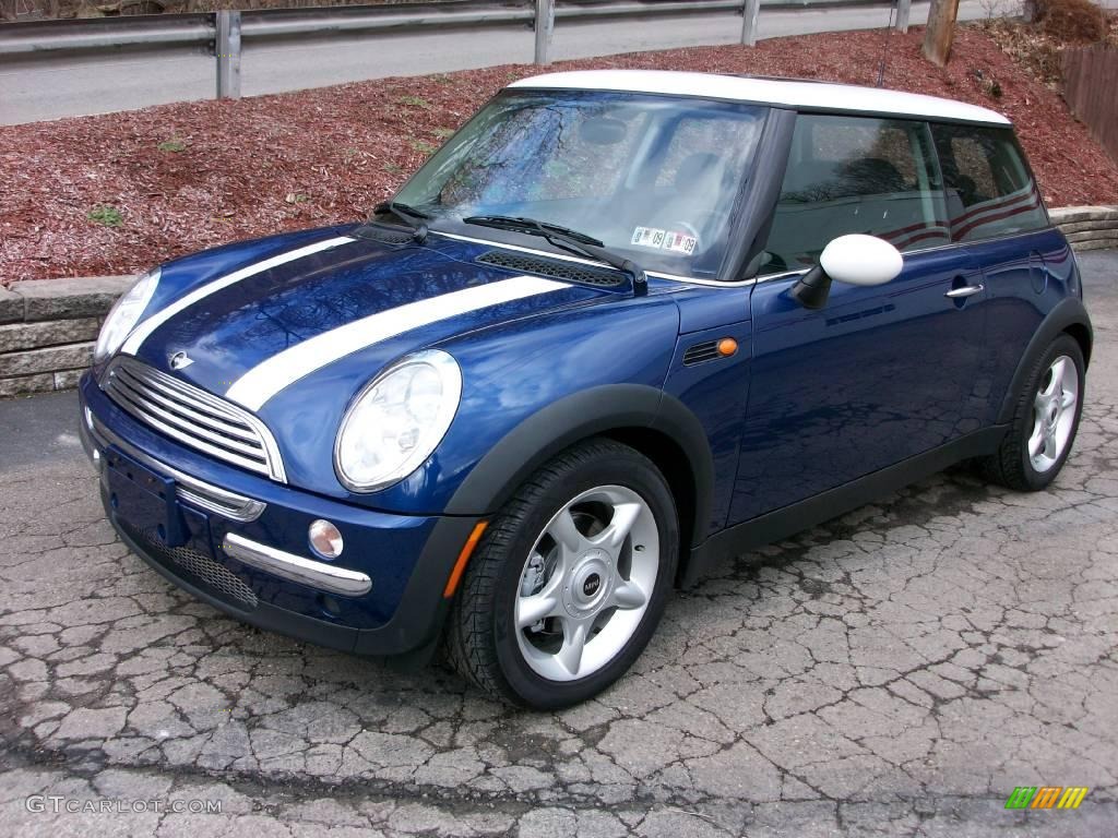 2002 Cooper Hardtop - Indi Blue Metallic / Panther Black photo #1