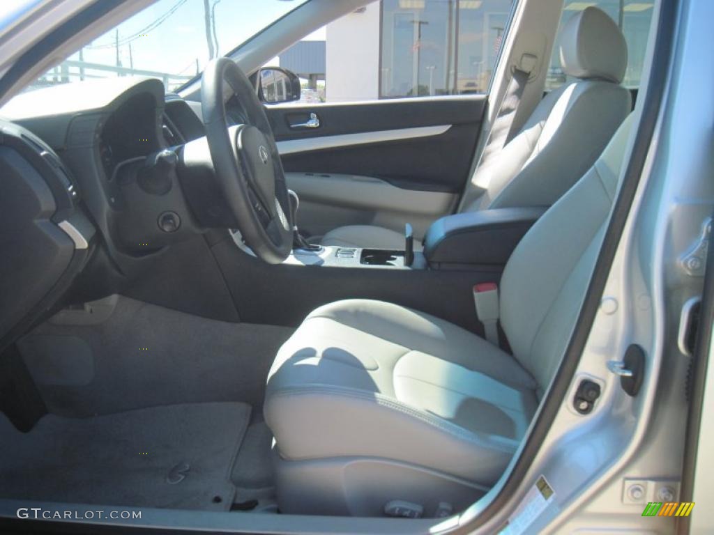 Stone Gray Interior 2007 Infiniti G 35 Journey Sedan Photo #45121230