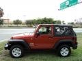 2009 Sunburst Orange Pearl Coat Jeep Wrangler X 4x4  photo #8