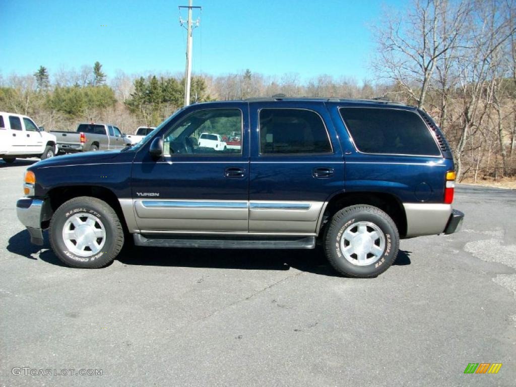 2005 Yukon SLT 4x4 - Deep Blue Metallic / Neutral/Shale photo #2