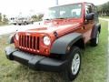 2009 Sunburst Orange Pearl Coat Jeep Wrangler X 4x4  photo #11