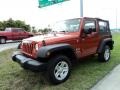 2009 Sunburst Orange Pearl Coat Jeep Wrangler X 4x4  photo #12