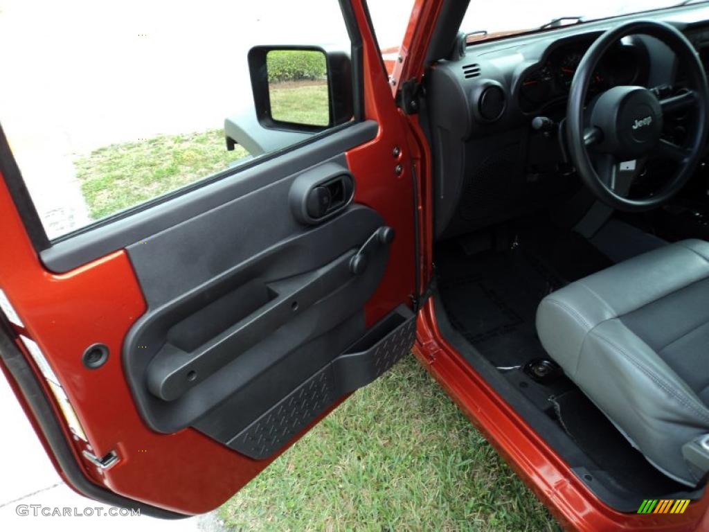 2009 Wrangler X 4x4 - Sunburst Orange Pearl Coat / Dark Slate Gray/Medium Slate Gray photo #14