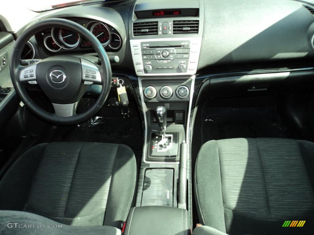 2010 Mazda MAZDA6 s Touring Sedan Black Dashboard Photo #45122534