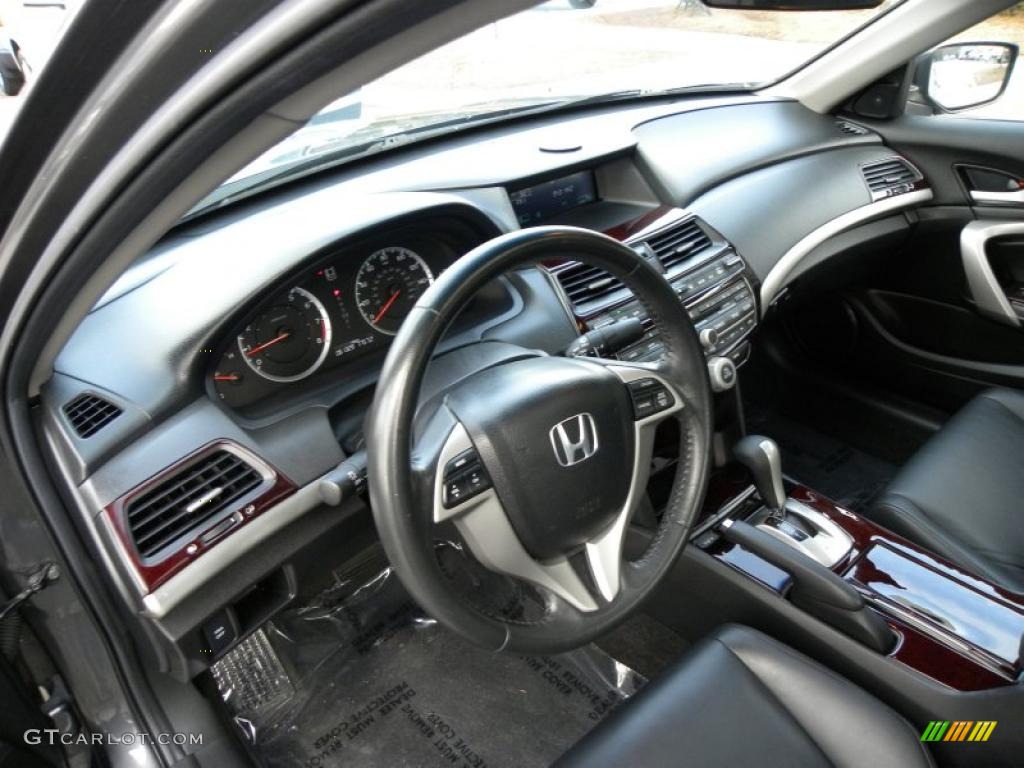 Black Interior 2008 Honda Accord EX-L Coupe Photo #45123760