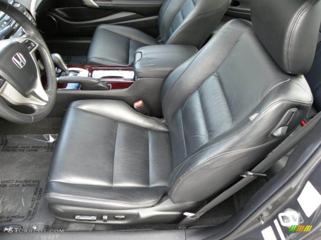 Black Interior 2008 Honda Accord EX-L Coupe Photo #45123786