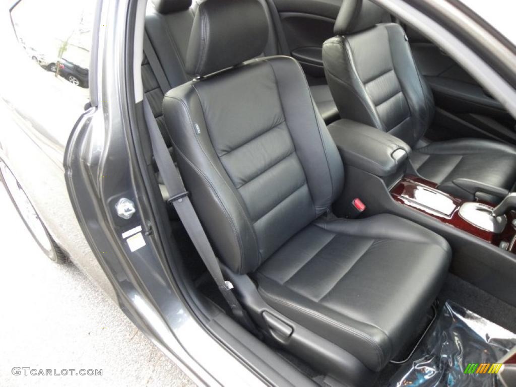 Black Interior 2008 Honda Accord EX-L Coupe Photo #45123826