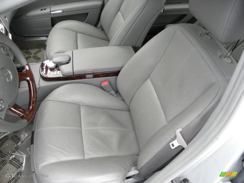 Grey/Dark Grey Interior 2009 Mercedes-Benz S 550 Sedan Photo #45125230