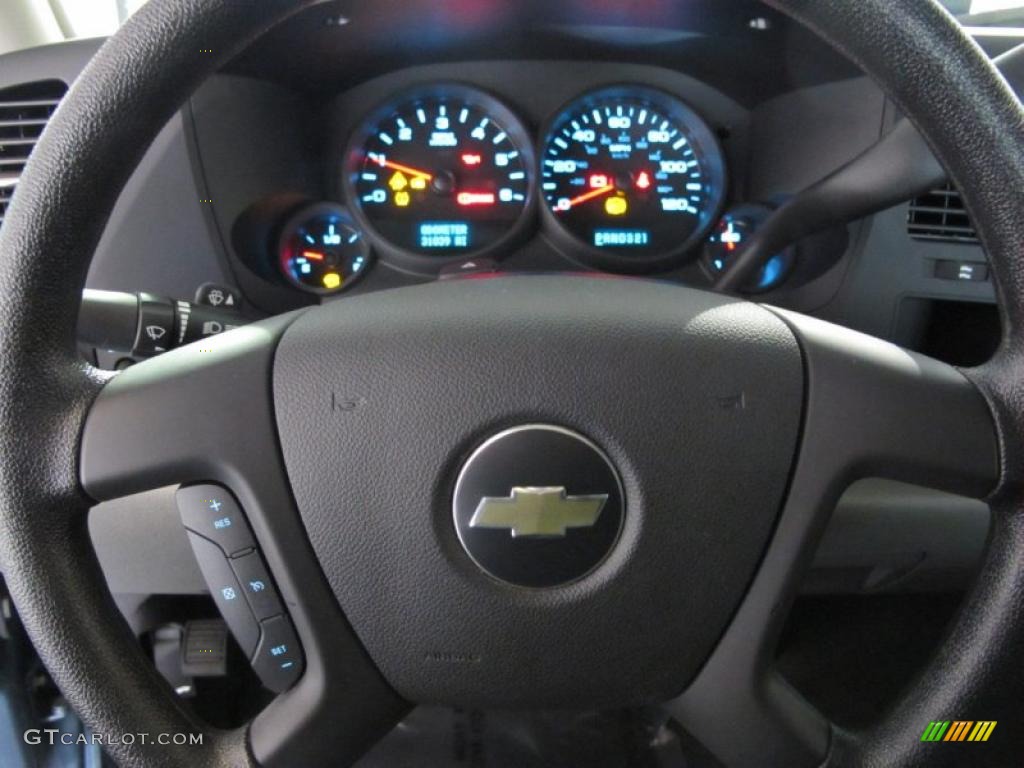 2009 Silverado 1500 LS Crew Cab - Blue Granite Metallic / Dark Titanium photo #14