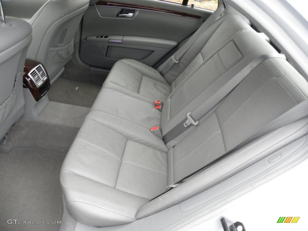 Grey/Dark Grey Interior 2009 Mercedes-Benz S 550 Sedan Photo #45125262