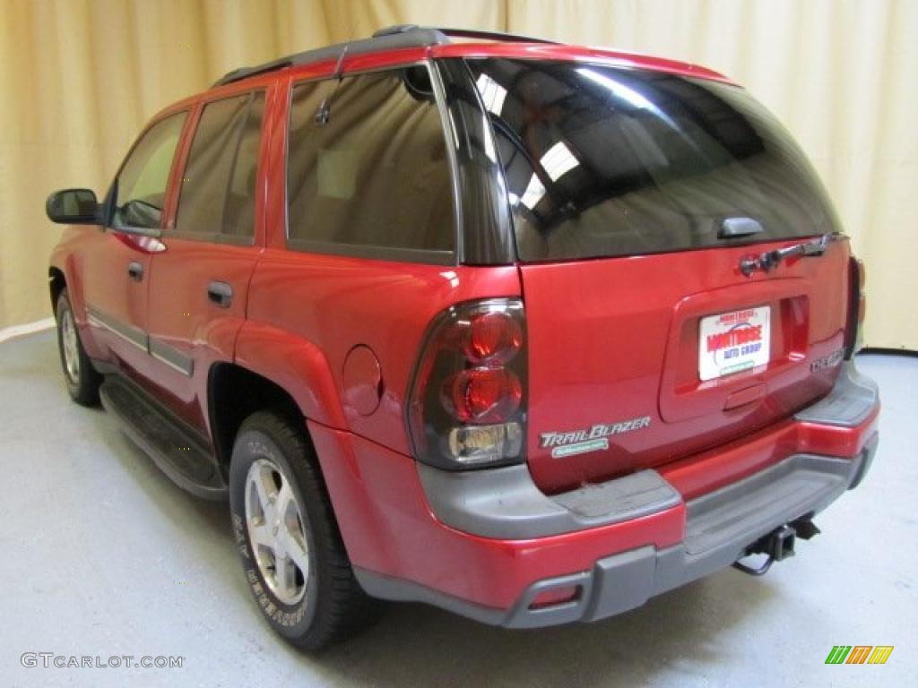 2002 TrailBlazer LT 4x4 - Majestic Red Metallic / Dark Pewter photo #8